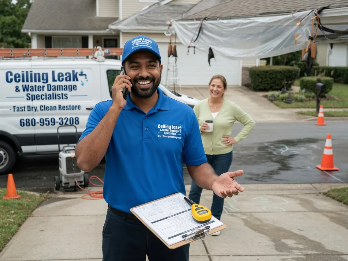 Ceiling Leak Cleanup Crosby, TX FAQs